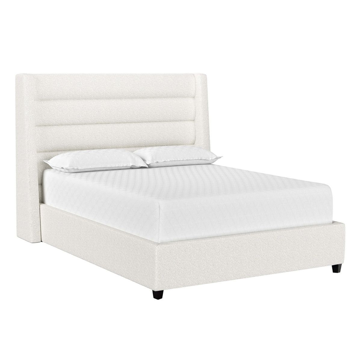 GENERICO - Cama Tapizada Listón Venus California Ivory 1.5 Plz