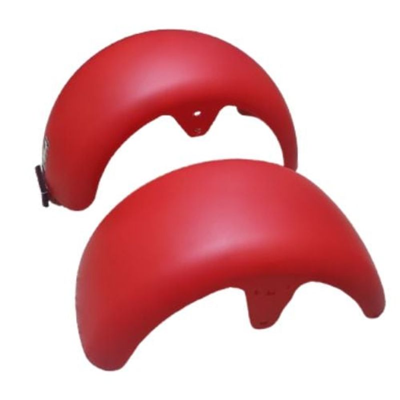 MAMUTT - TAPABARRO GUARDAFANGO ROJO MATE PARA MOTO ELECTRICA CHOPPER