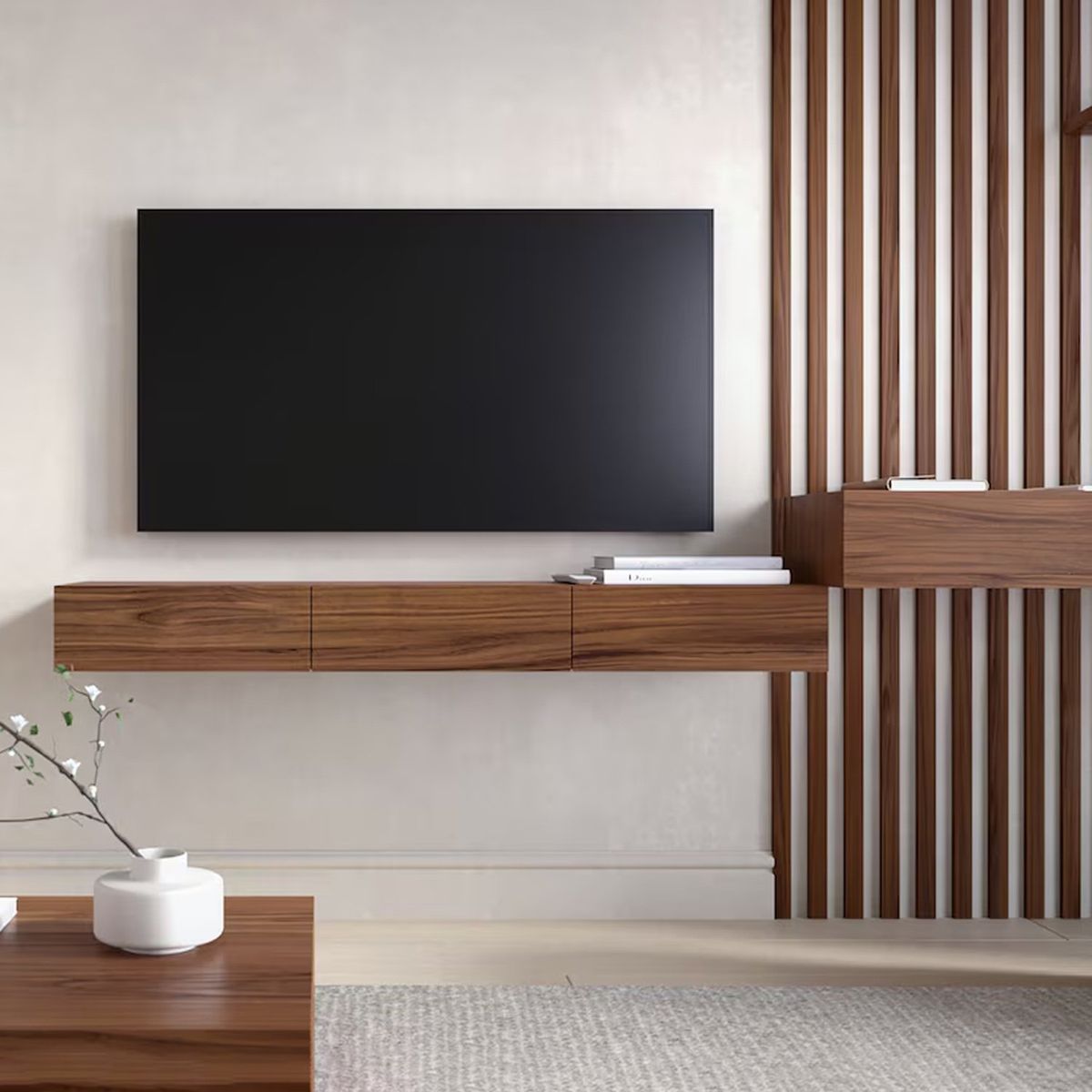 VENTITAS HOME - Mesa de TV Flotante 45” Paulina Ventitas Home Color Gales