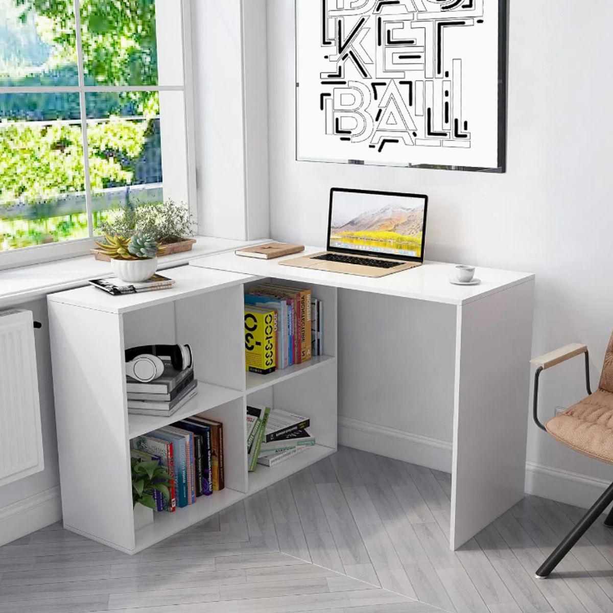 NACION MUEBLES - ESCRITORIO AMELIA COLOR BLANCO NM