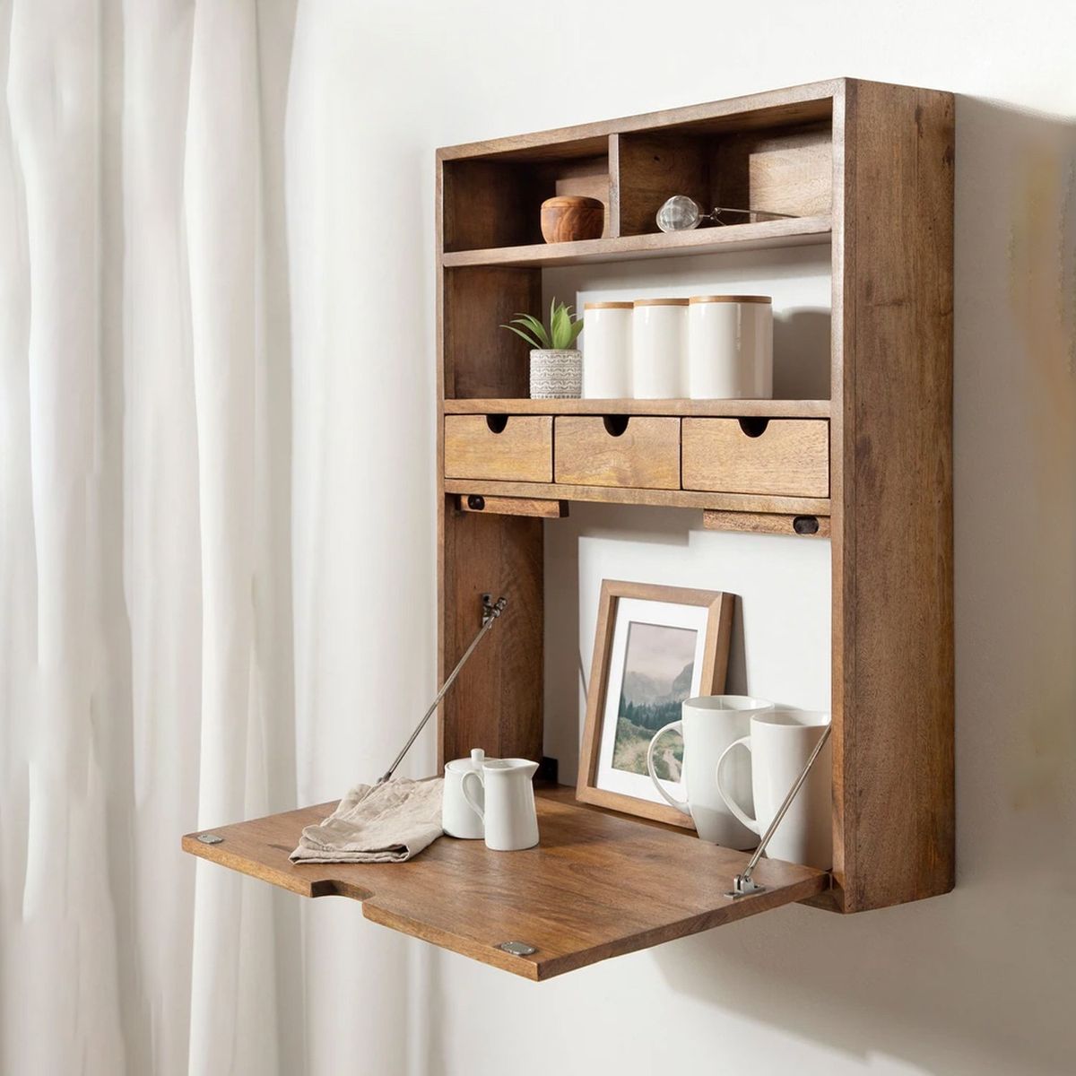 VENTITAS HOME - Escritorio Flotante Kendall Ventitas Home Color Macadamia