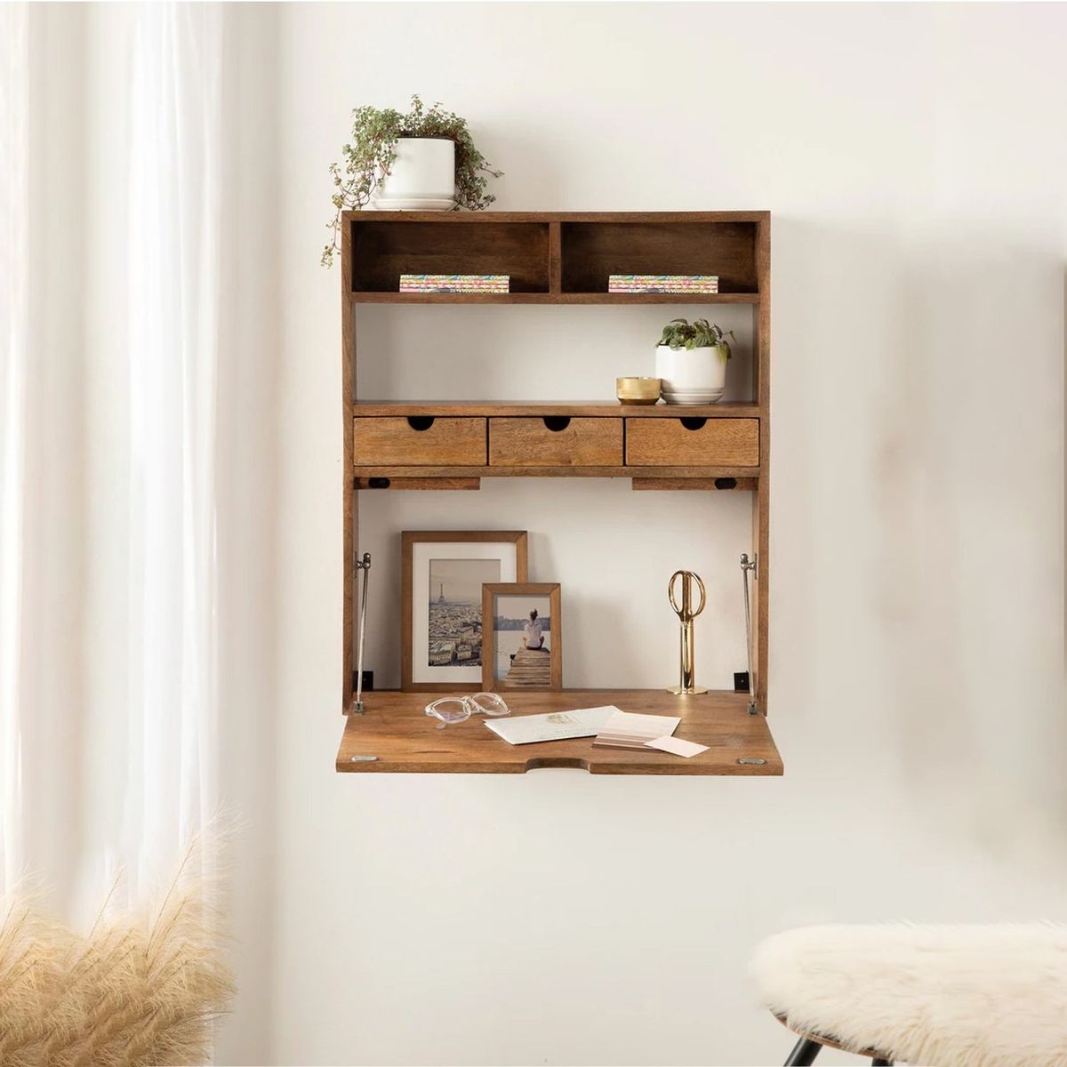 VENTITAS HOME - Escritorio Flotante Kendall Ventitas Home Color Macadamia