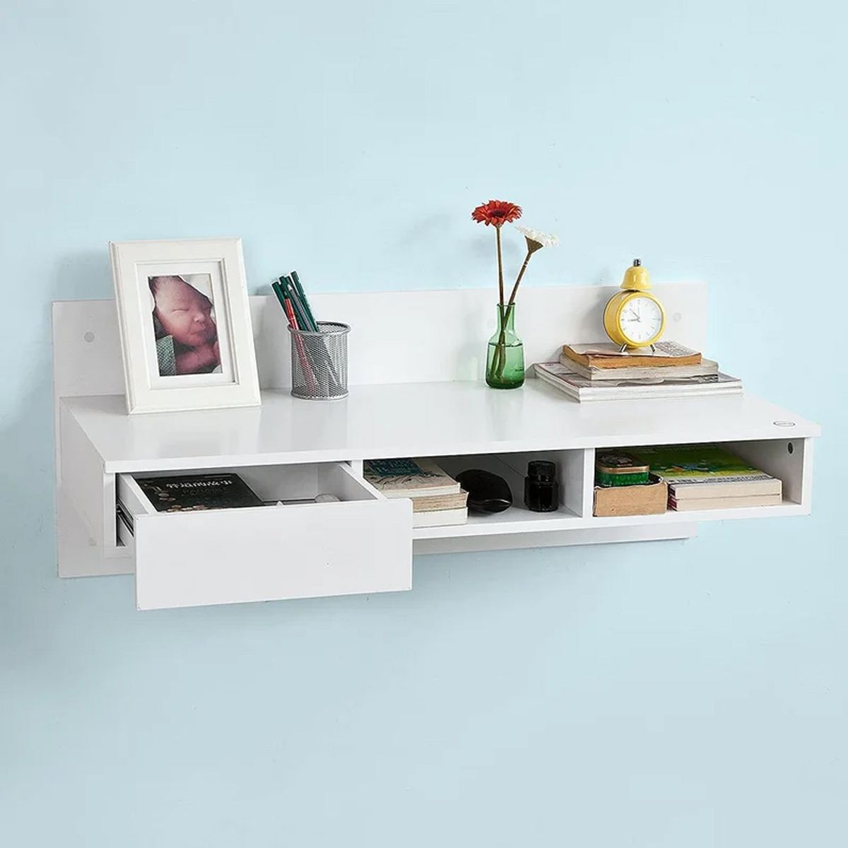 VENTITAS HOME - Escritorio Flotante Janice Ventitas Home Color Blanco