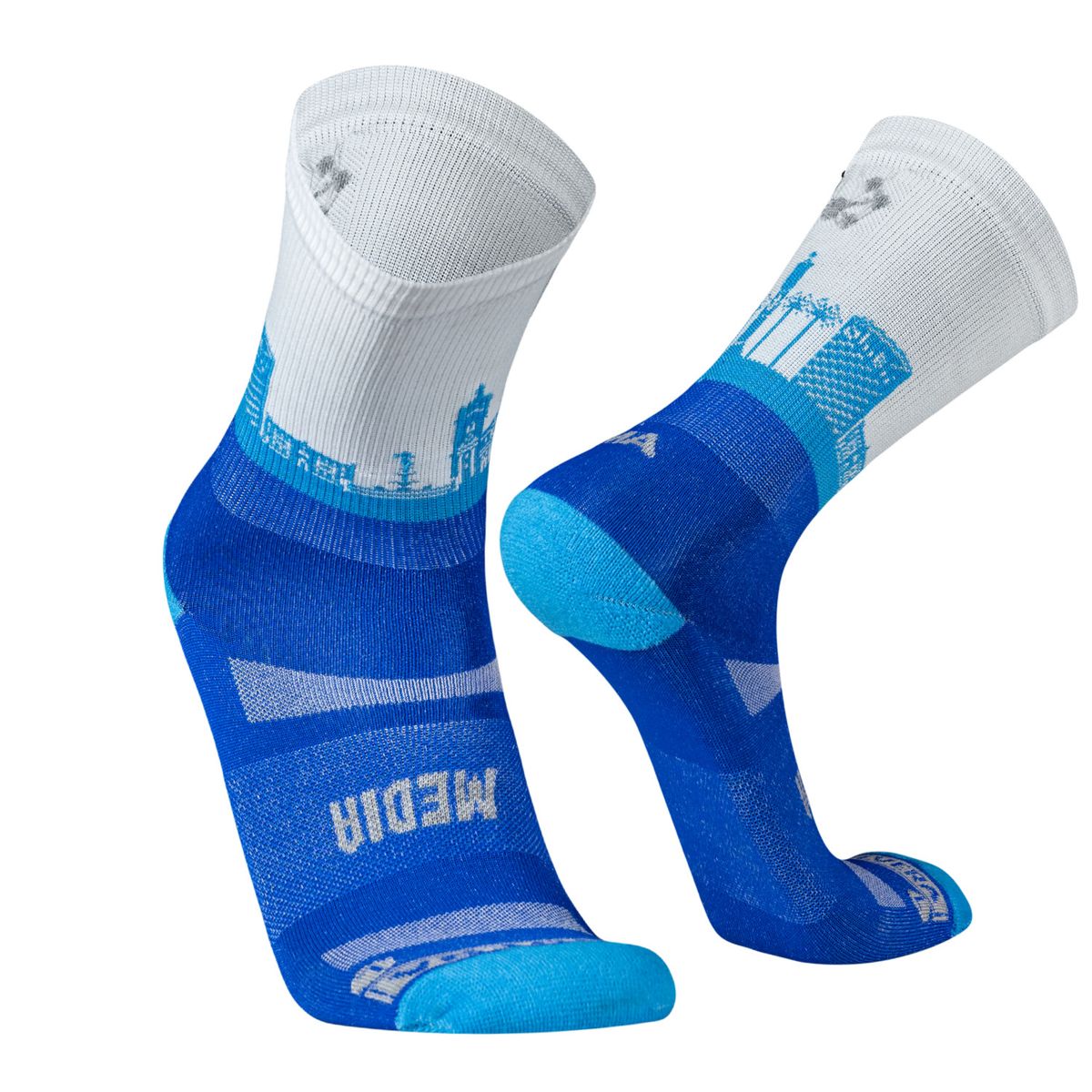 SILVERA NANOTECH - Medias para correr Media Maraton de Lima running bike mujer hombre-