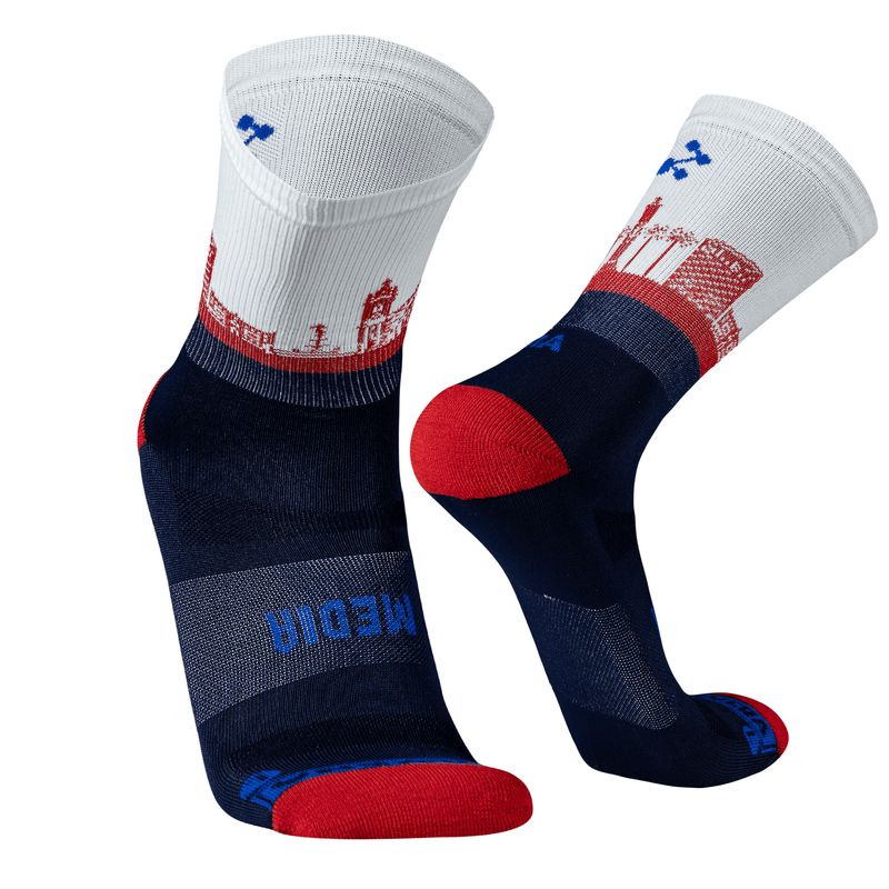 SILVERA NANOTECH - Medias para correr Media Maraton de Lima running bike mujer hombre.-