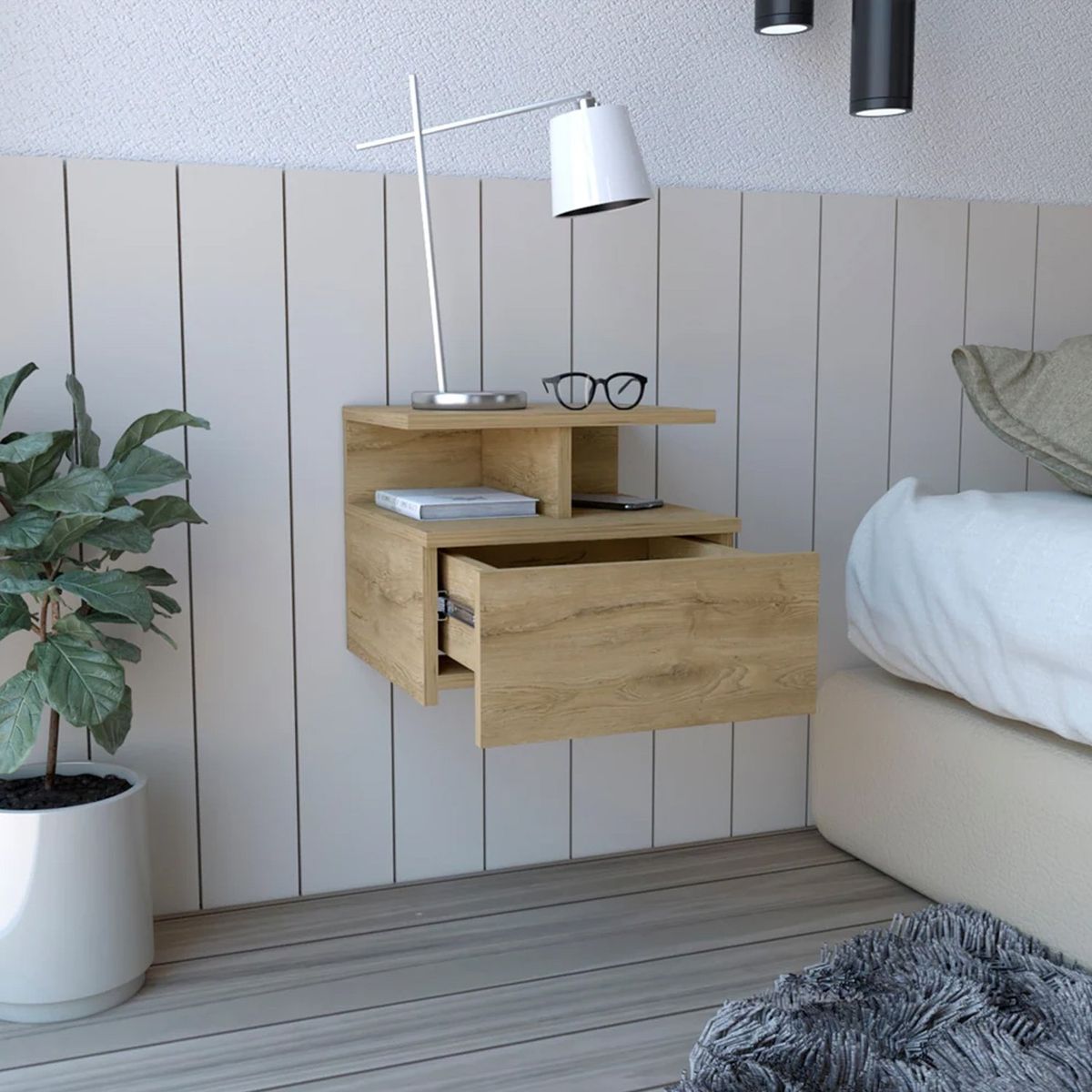 VENTITAS HOME - Velador Flotante Portman Ventitas Home Color Macadamia