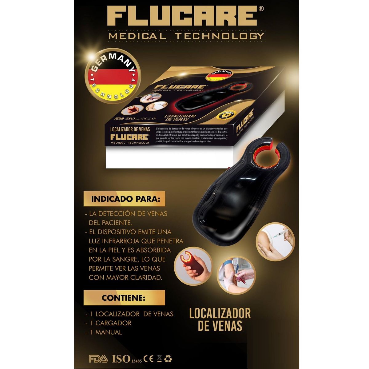 GENERICO - Localizador de Venas - Flucare