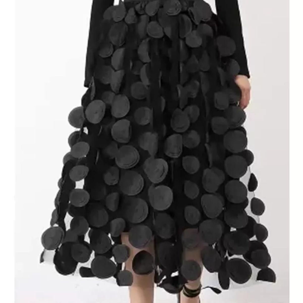 GENERICO - Falda Elegante con Lunares - Carolina