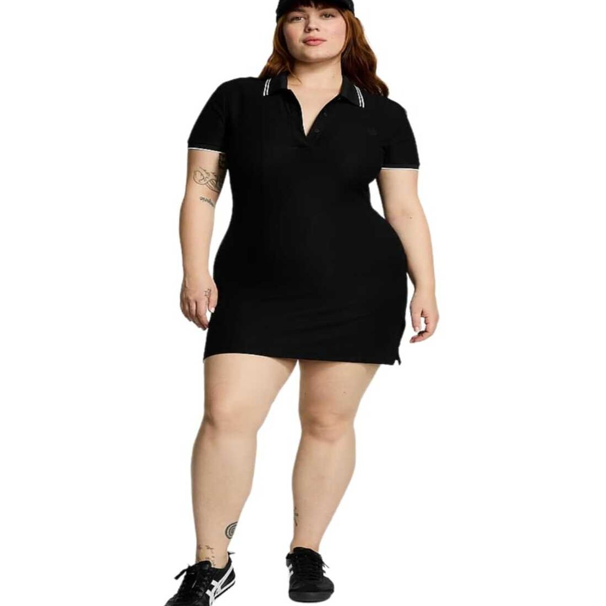 VICTORIA'S SECRET - Vestido negro con linea blanca pink victorias secret