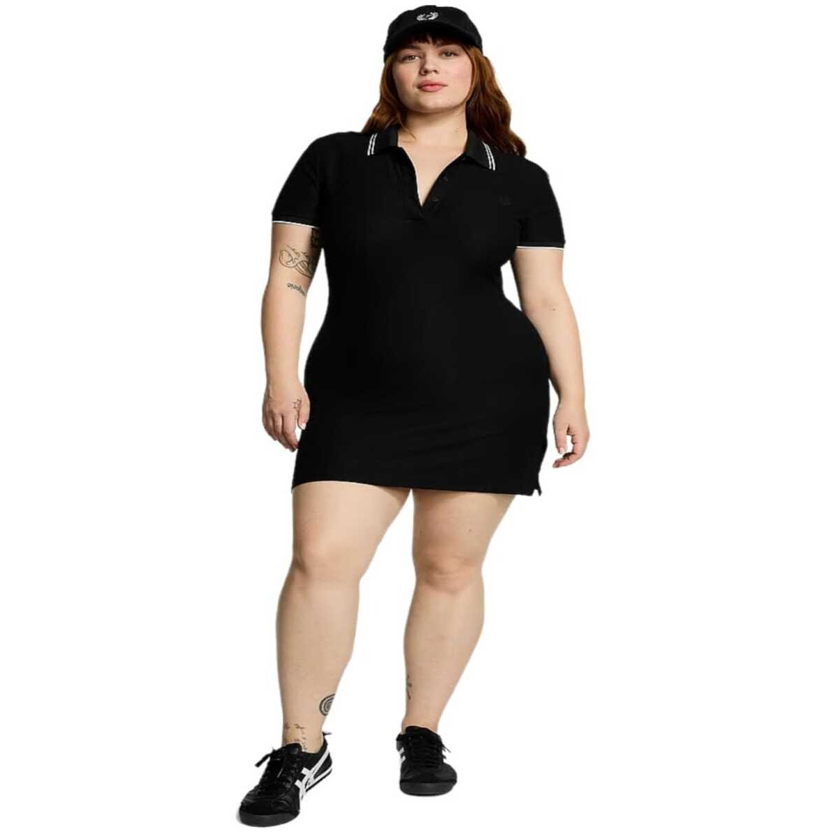 VICTORIA'S SECRET - Vestido negro con linea blanca pink victorias secret