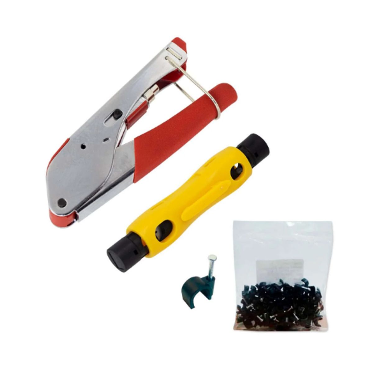 WESTOR - Kit Alicate Ponchador + Pelador + Grapas MIHABA-WHG3 WESTOR