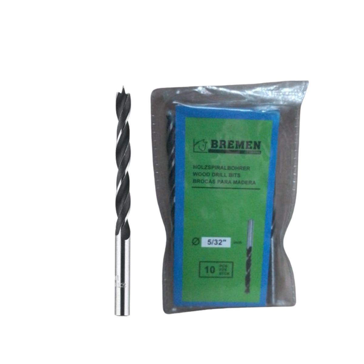 BREMEN - Pack x 10 : Broca para Madera Bremen 5/32"   - Gris