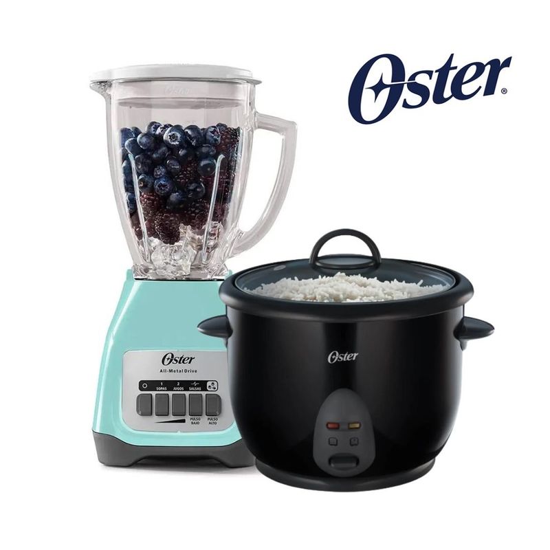OSTER - Combo Oster Licuadora BLSTKAGVPB + Arrocera 1.8 LtsCKSTRC1700B.