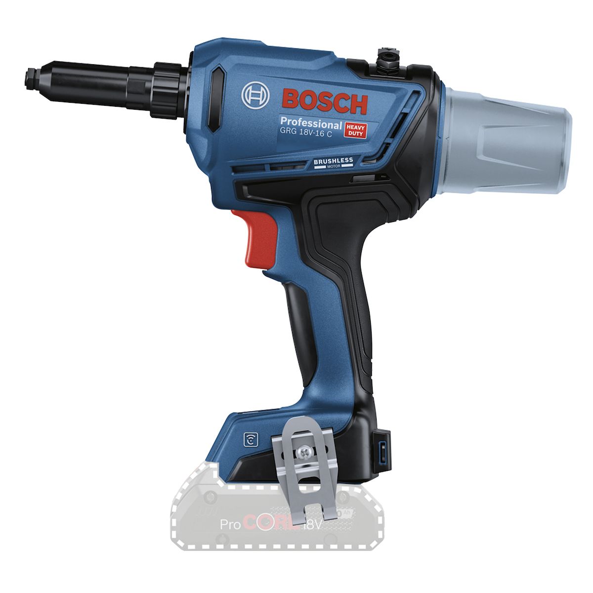 BOSCH - Remachadora 18V 16K N 3-64 mm Bosch GRG 18V-16 C Sin Batería