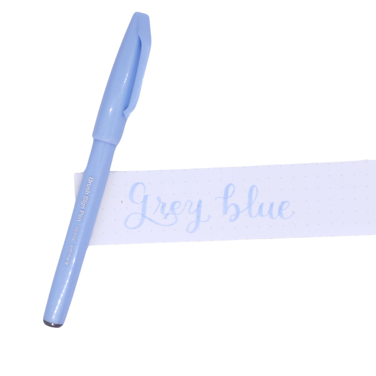 PENTEL - Brush Pen Pentel Touch Lettering Grey Blue
