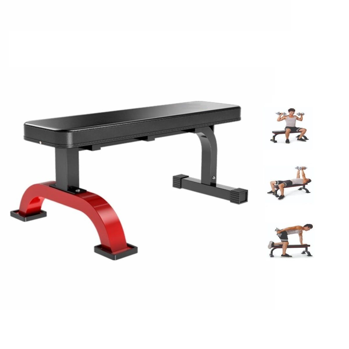 BLACKFIT - Banca Press Plana Multifuncional Para Pesas Ejercicios