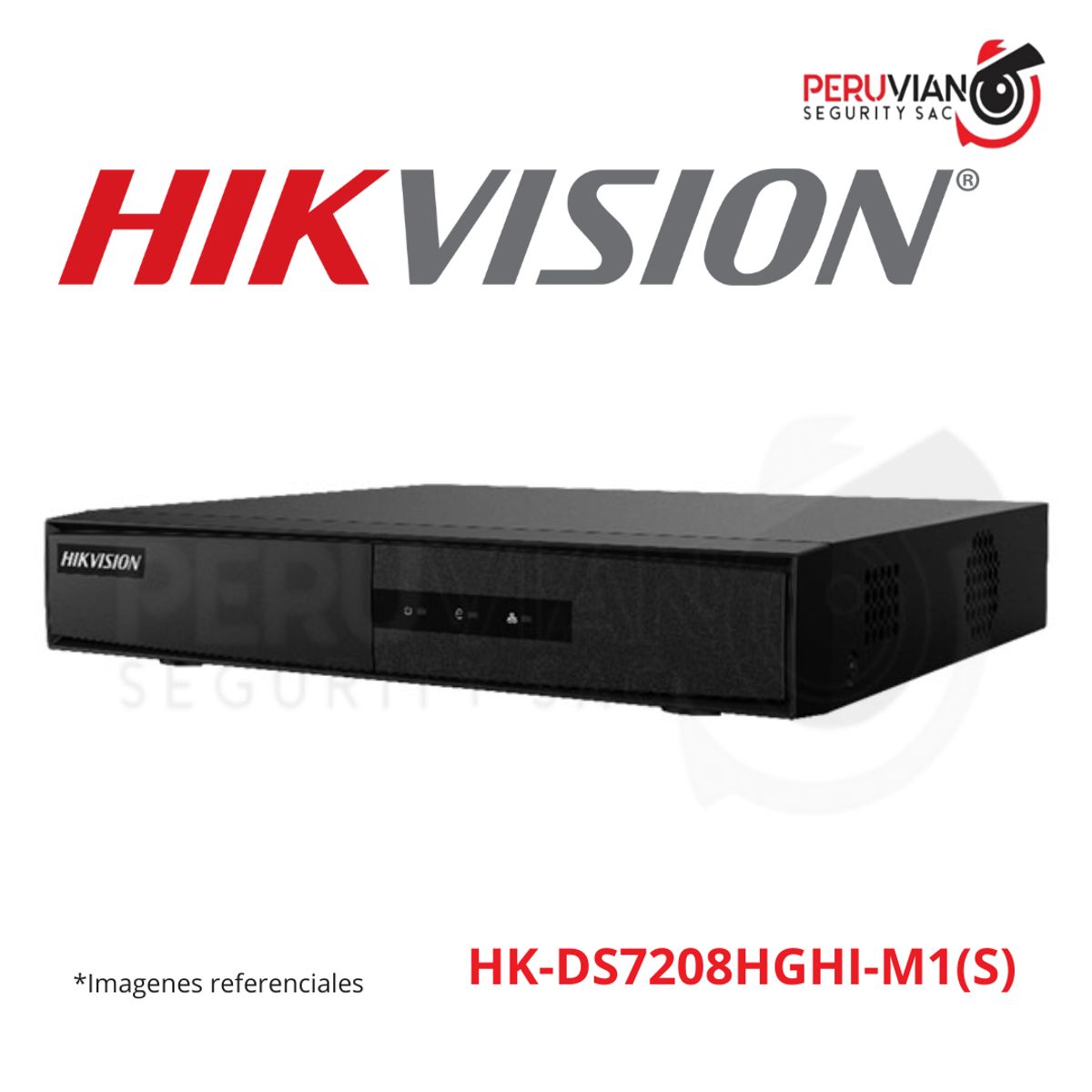 HIKVISION - DVR 8CH 720P 1 HDD C/AUDIO HK-DS7208HGHI-M1(S)