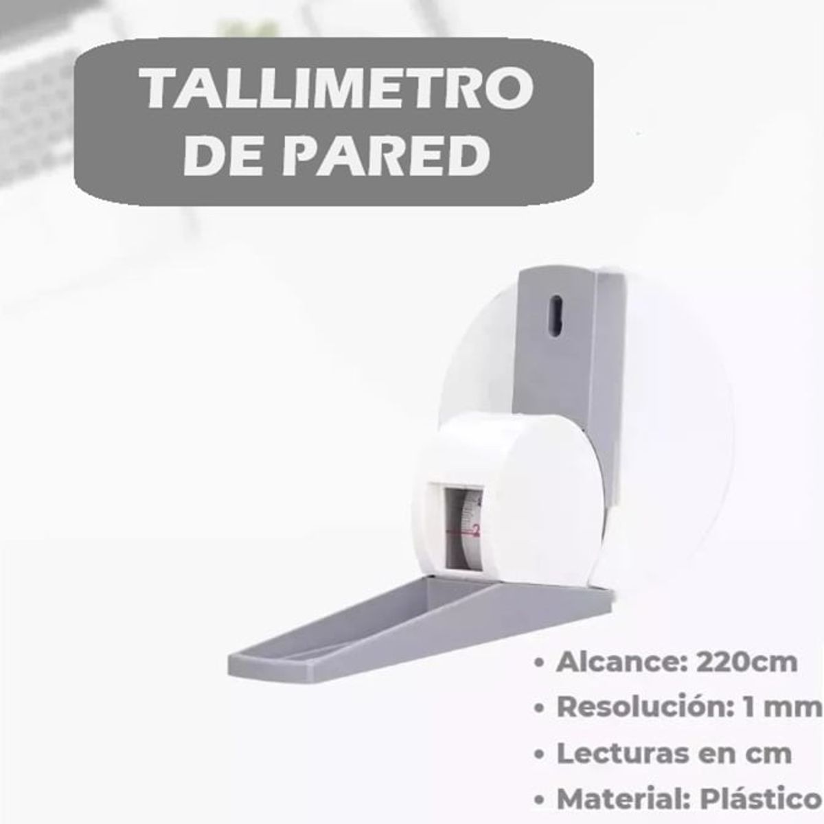 GENERICO - Tallímetro de Pared - Blanco