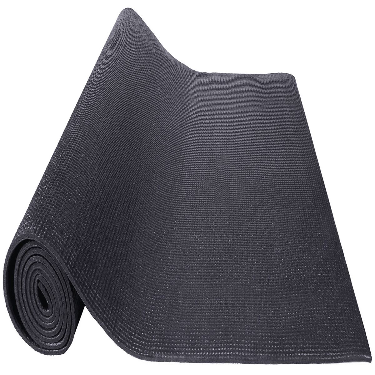 GENERICO - Colchoneta Mat de Yoga 6 mm negro + bolso transportable