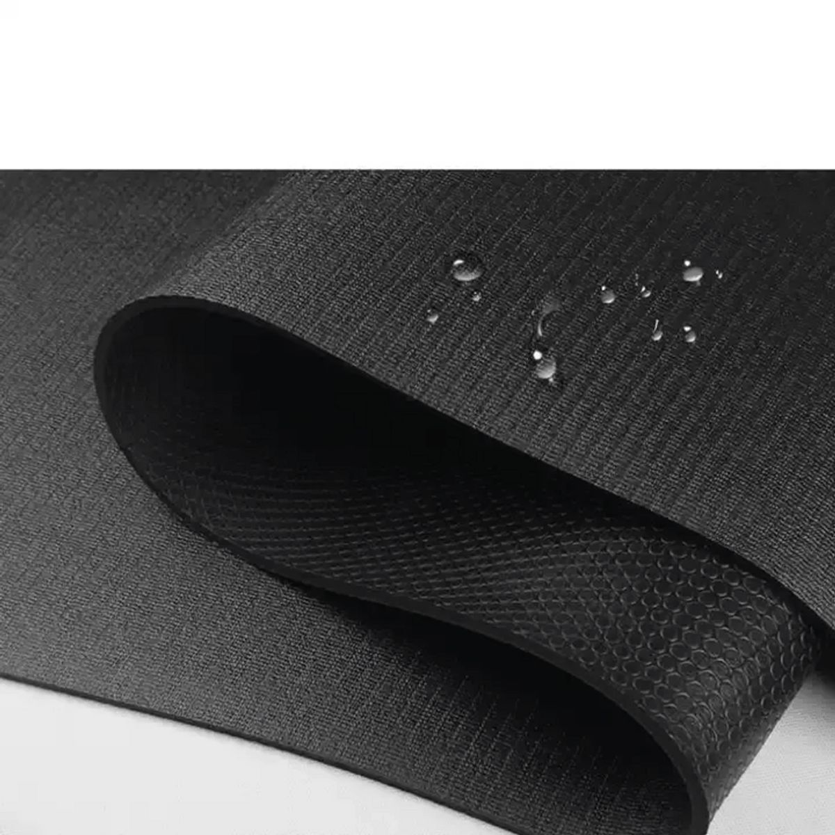 GENERICO - Colchoneta Mat de Yoga 6 mm negro + bolso transportable