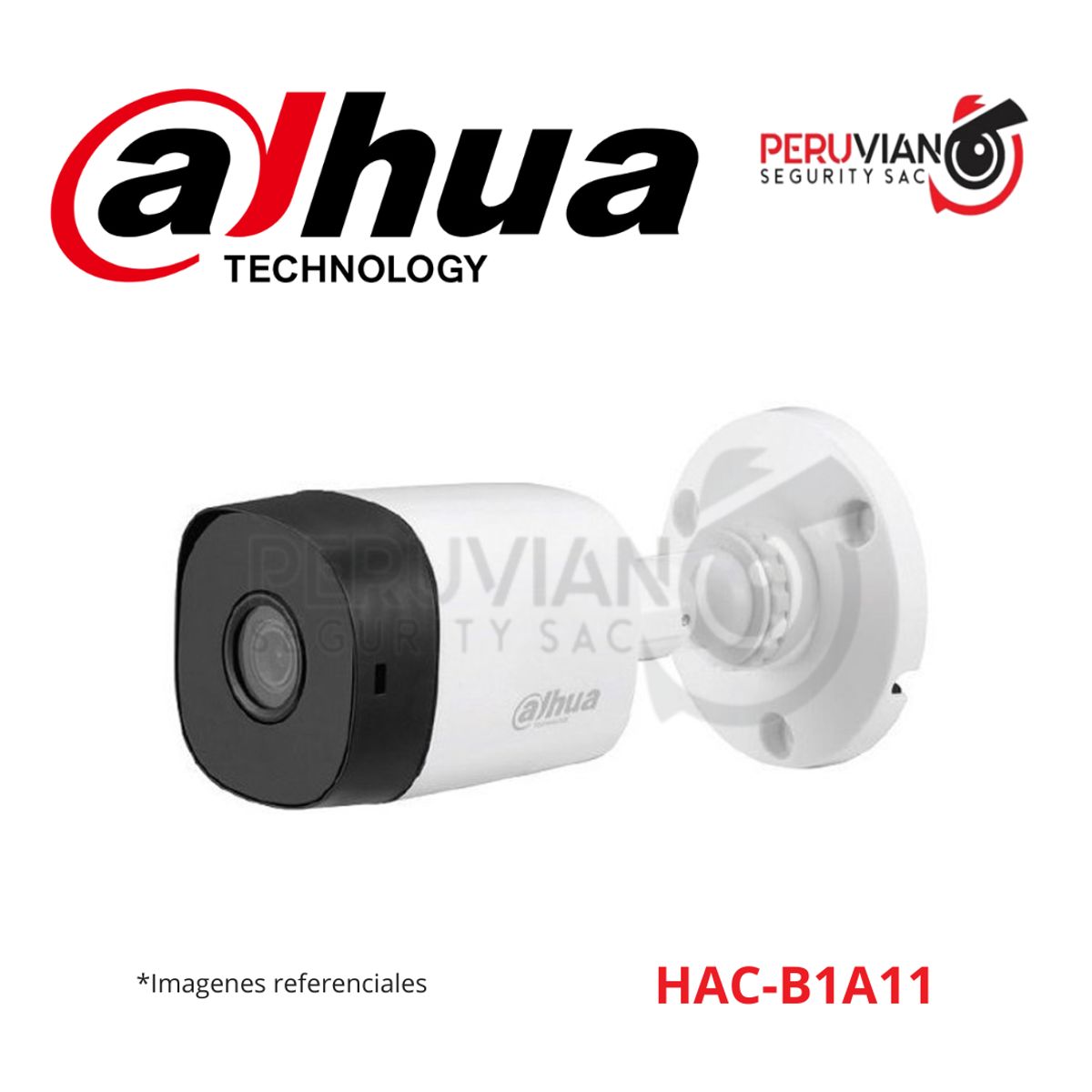 DAHUA - TUBO EXTERIOR PLASTICA ICR DIA&NOCHE - 1.0 MP - 720P - IR 20M - IP67 HAC-B1A11