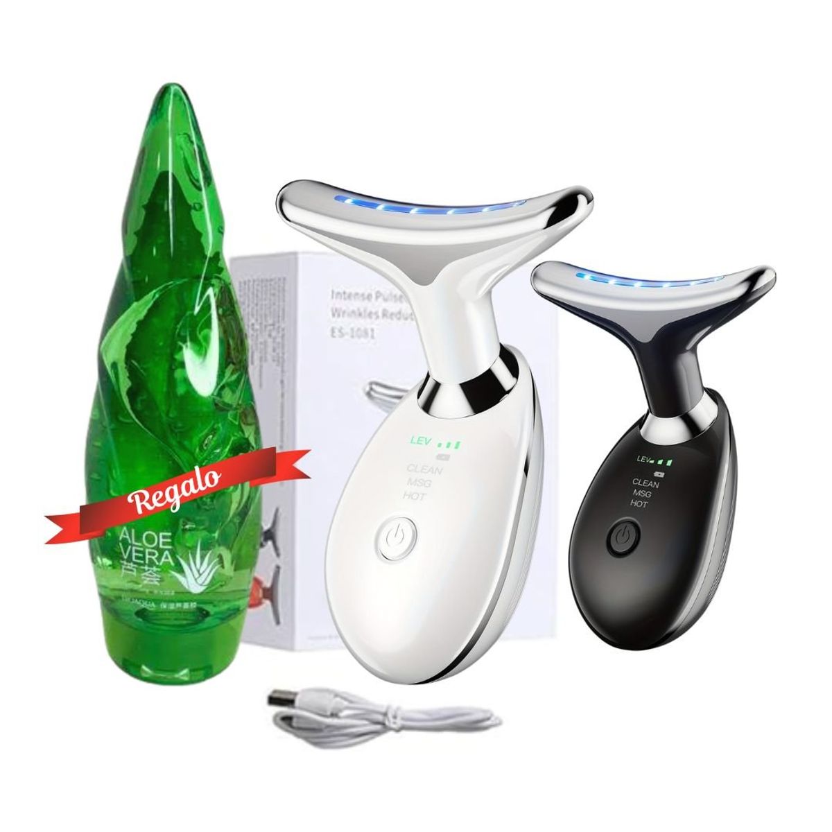 GENERICO - Masajeador Facial Reductor De Papada Con Luz LED