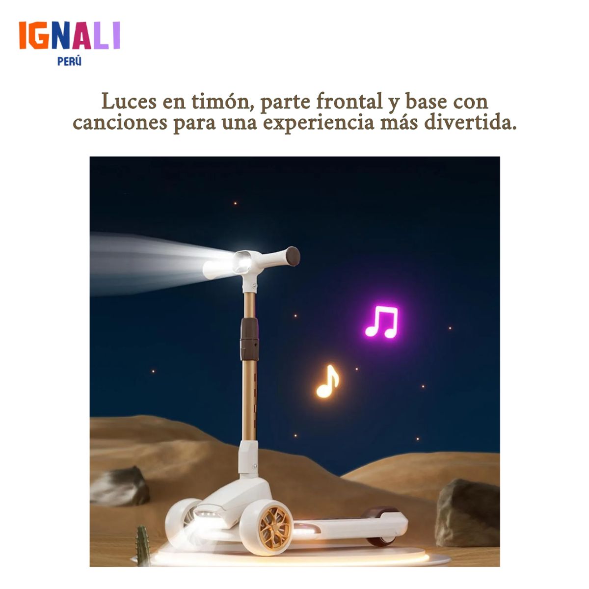 GENERICO - Scooter Premium 1.0 Negro para niños