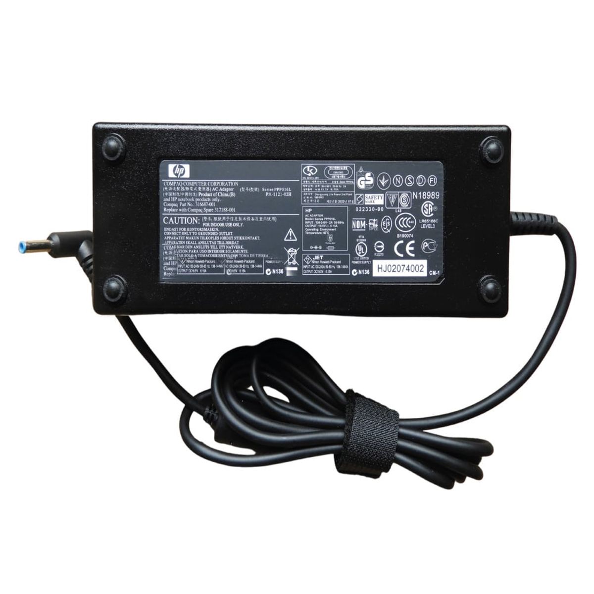 GENERICO - Cargador Para Laptop Compatible Con HP 19-5V 6-15A-Punta Azul