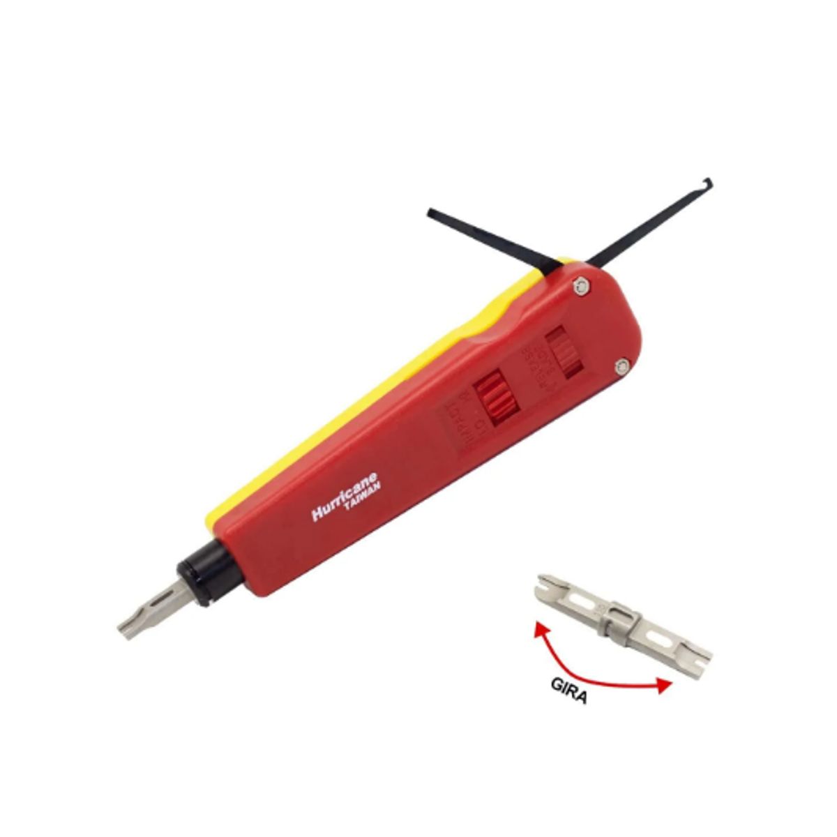 HURRICANE - Ponchador de Impacto Ajustable para Jack RJ45 HT-3133TB HURRICANE