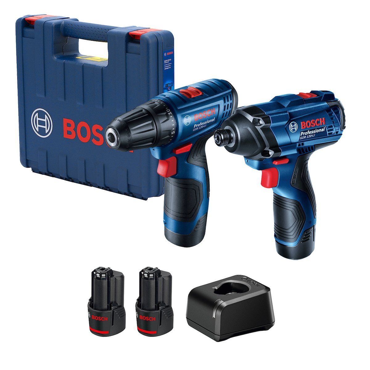 BOSCH - Combo Bosch Taladro Atornillador Gsr 120 + Impacto Gdr 120
