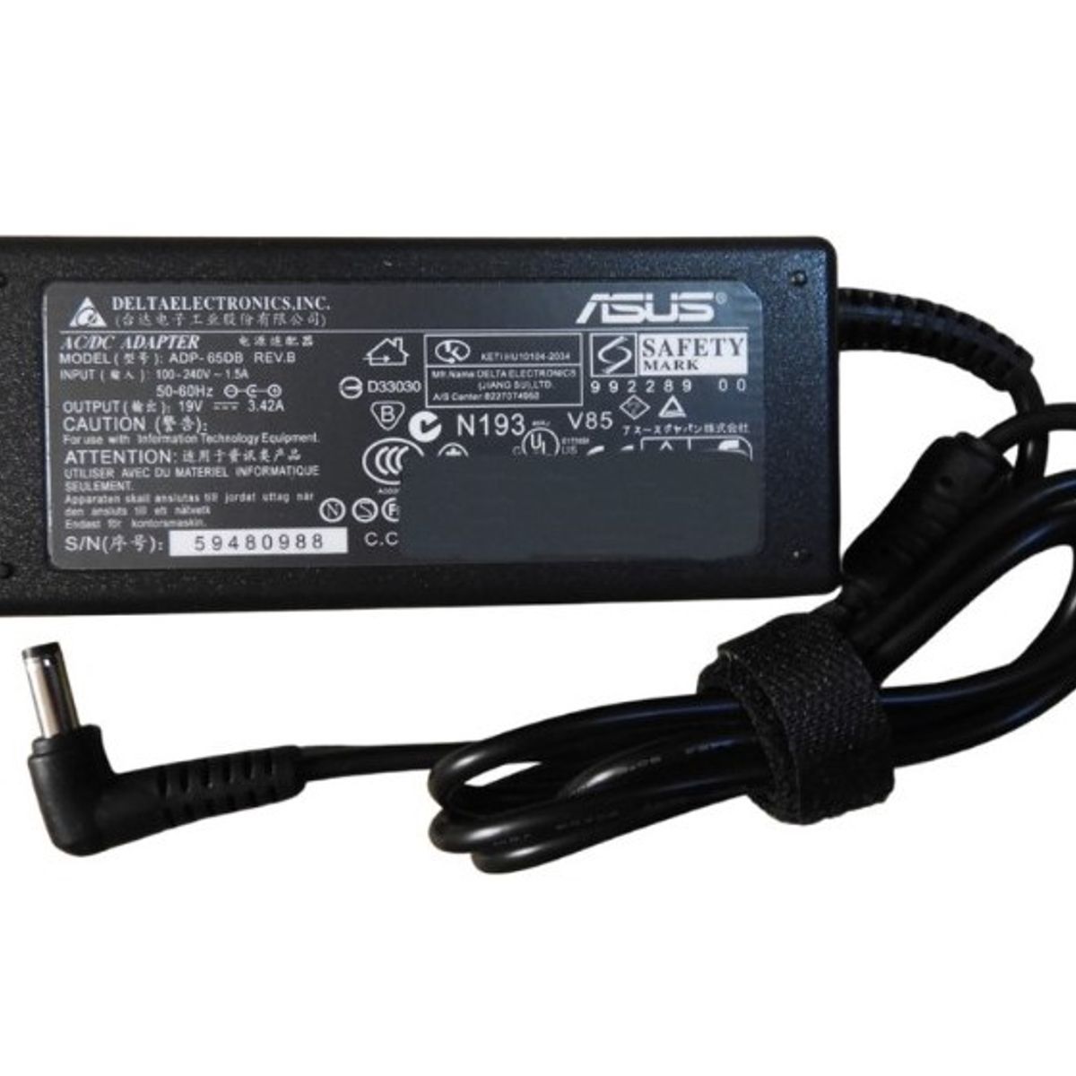 GENERICO - Cargador Para Laptop Compatible Con  Asus 19V  4-74A