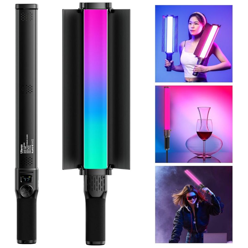 ULANZI - BARRA DE LUZ LED ULANZI VL360 RGB CON ALETAS PARA FOTOGRAFÍA