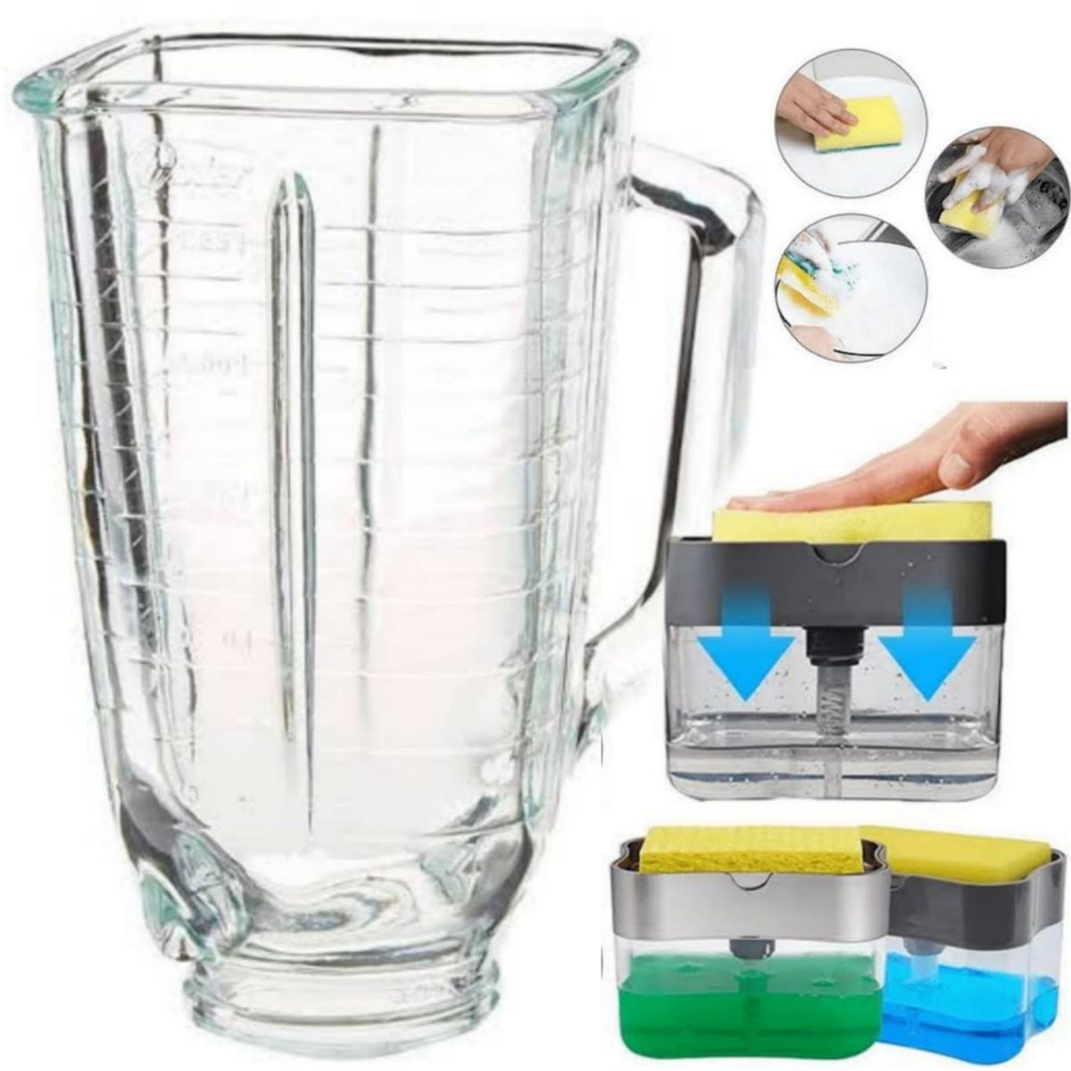 OSTER - Vaso Clásico para Licuadora Dispensador para Lavavajillas