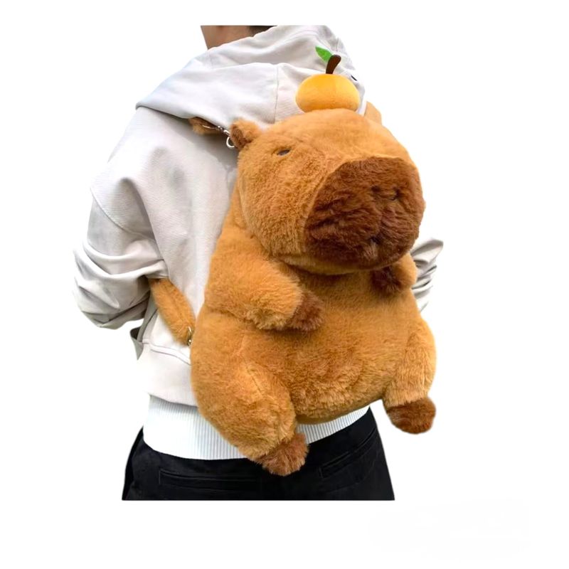 GENERICO - Mochila de peluche Capibara_.
