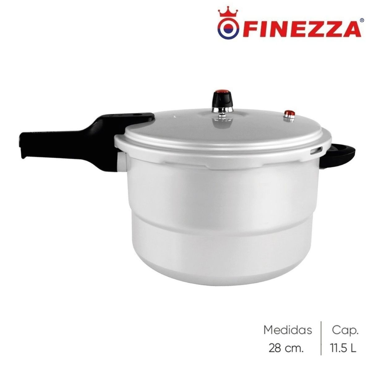 FINEZZA - Olla a Presión Finezza FZ-11006 Aluminio capacidad 11.5 Litros