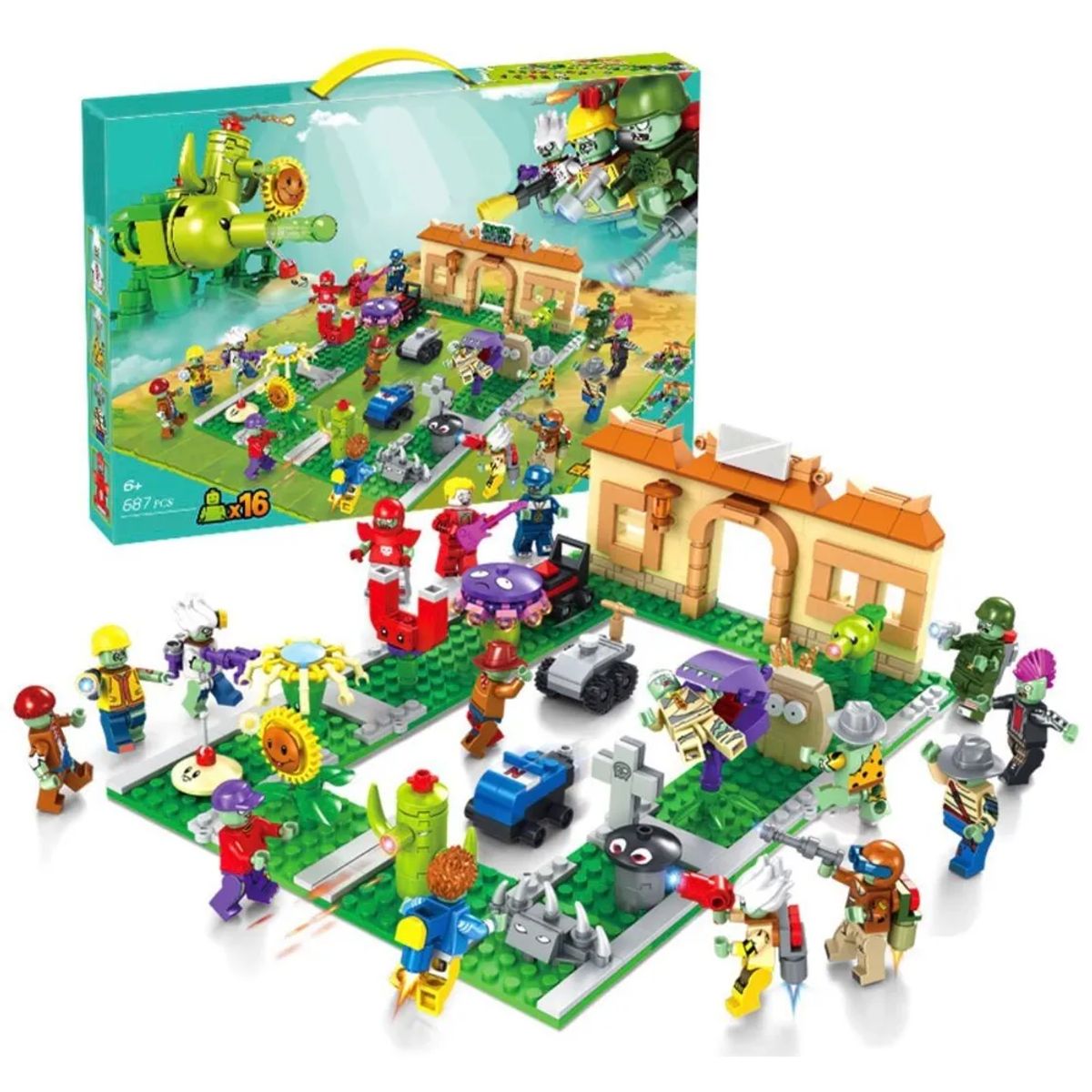 GENERICO - Kit de construcción de plástico ELEPHANT, 687 piezas