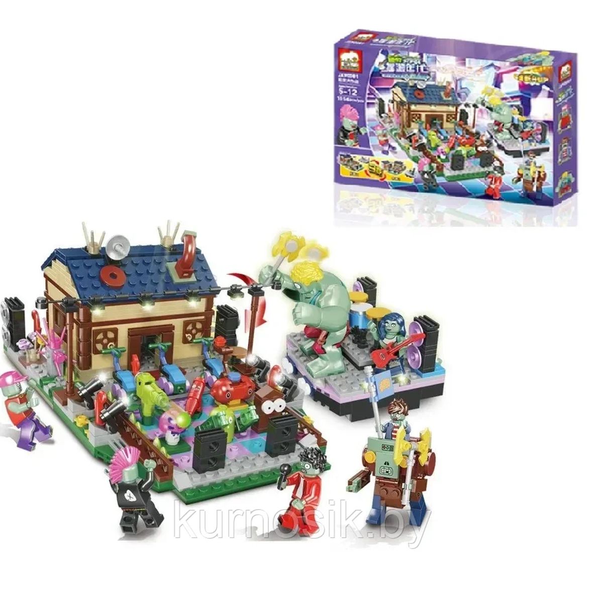 GENERICO - Constructor JX90081 Zombie vs Plants Disco Zombie vs Plants