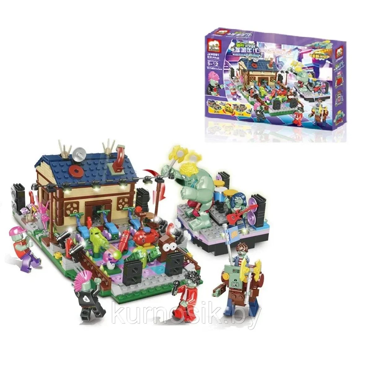 GENERICO - Constructor JX90081 Zombie vs Plants Disco Zombie vs Plants