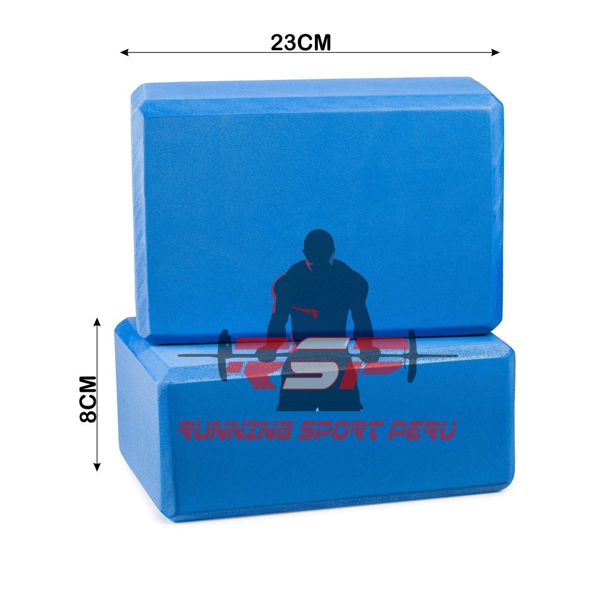 GENERICO - Ladrillo de Yoga Goma Eva Azul