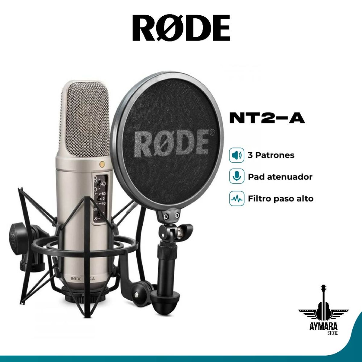 RODE - Rode NT2-A Micrófono Condensador