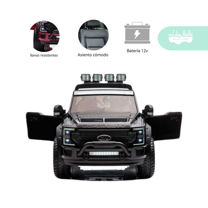 GENERICO - Carrito a Batería para niño Ford  color Negro