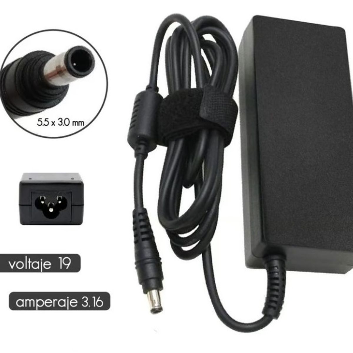 GENERICO - Cargador Para Laptop Compatible Con Samsung 19V 3-16A