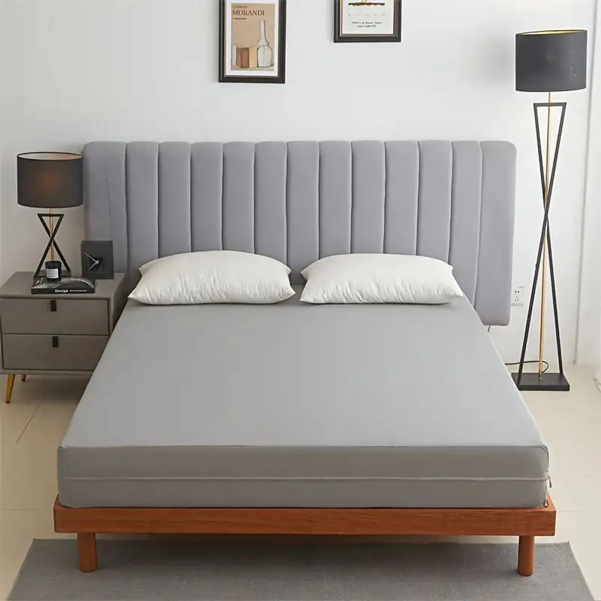 GENERICO - Protector de Colchon 2 Plazas Impermeable Con Cierre