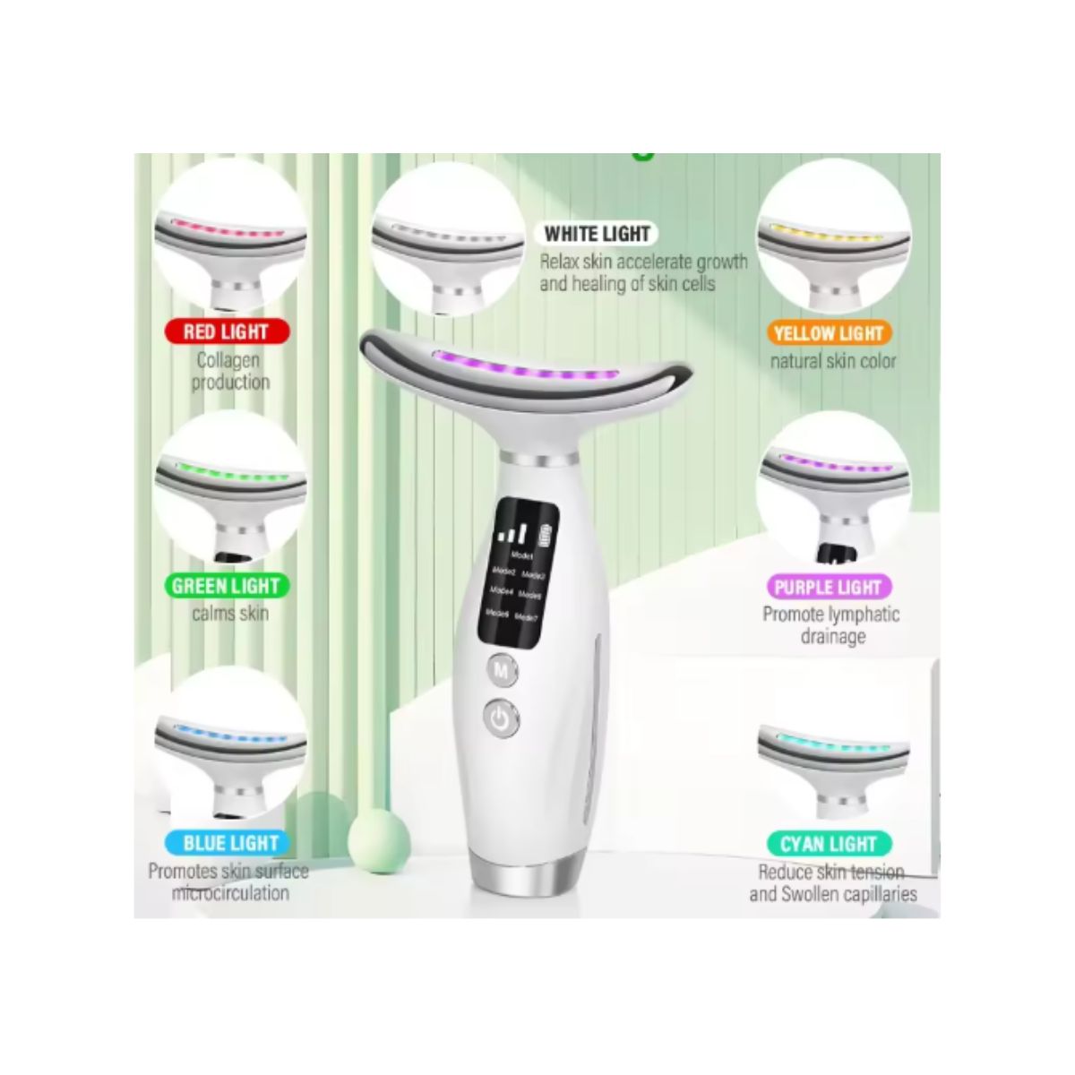 GENERICO - Masajeador de Rostro con Luz