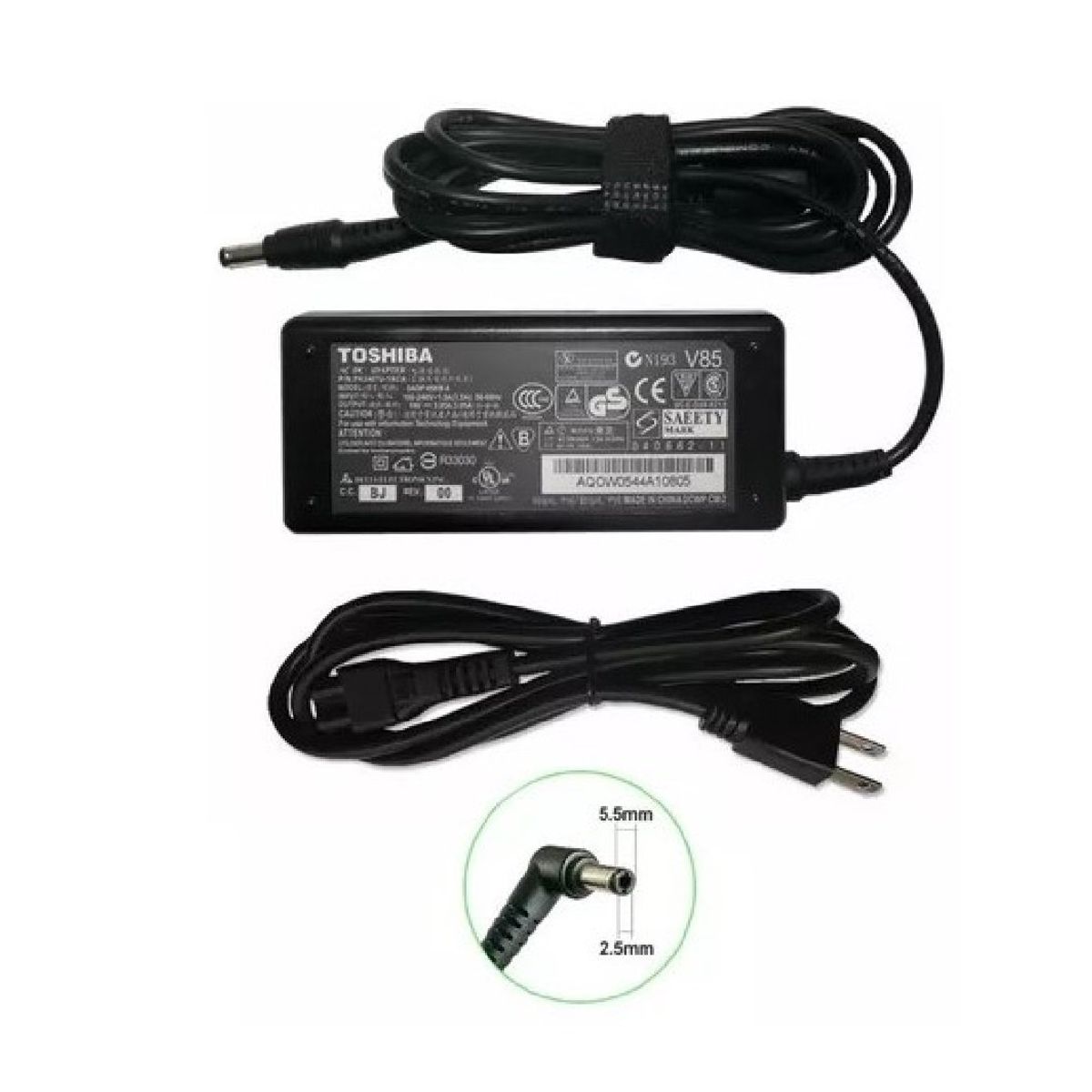 GENERICO - Cargador Compatible Para Laptop Toshiba 19V 3-95A