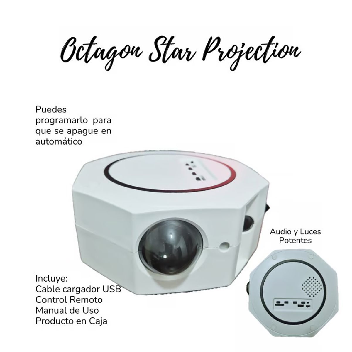 ITELSISTEM - Proyector Octagon Parlante Universo Light Galaxia Itelsistem