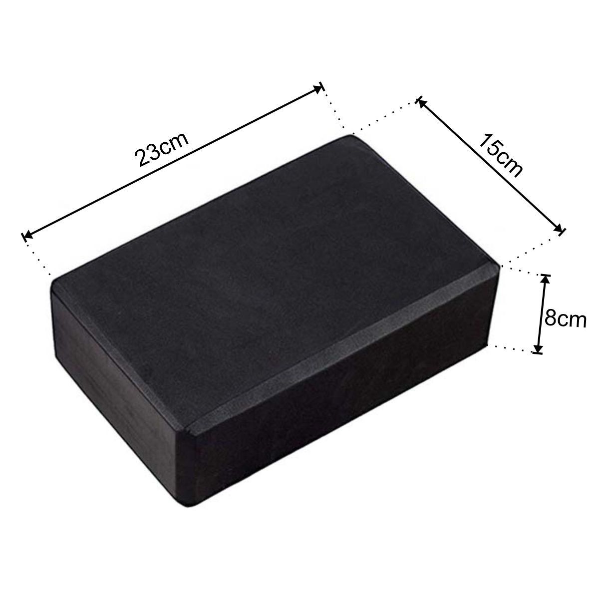 GENERICO - Ladrillo de Yoga Goma Eva Negro