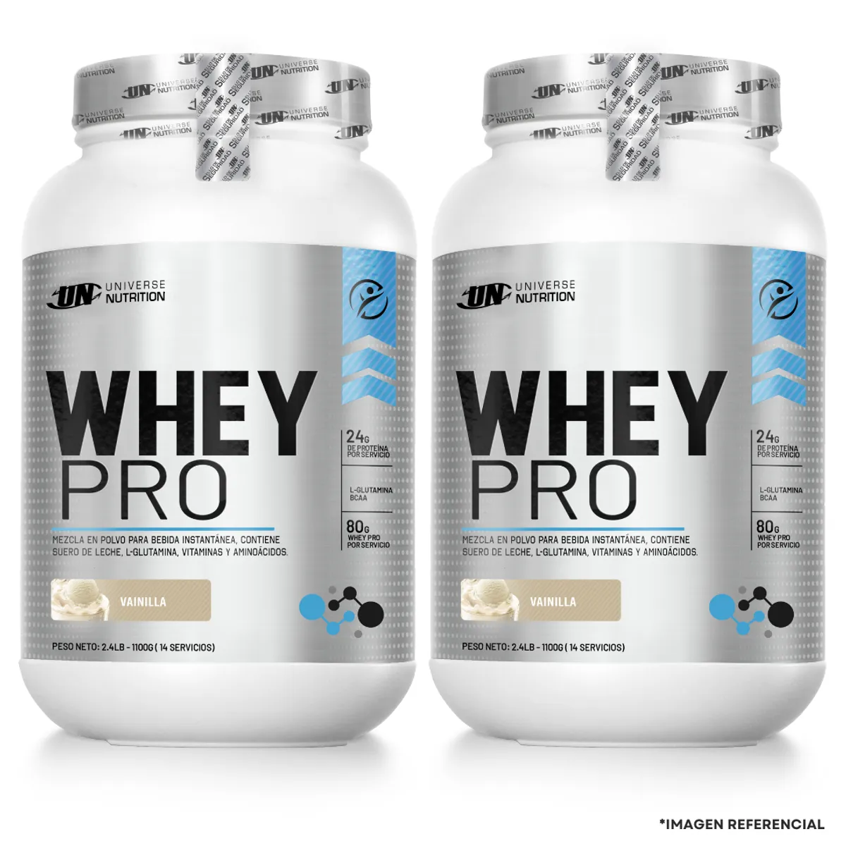 UNIVERSE NUTRITION - Pack X 2 Proteinas Whey Pro 1.1 kg UN - Vainilla