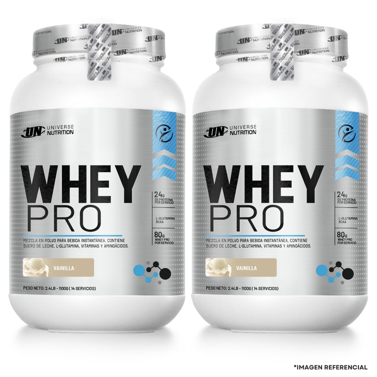 UNIVERSE NUTRITION - Pack X 2 Proteinas Whey Pro 1.1 kg UN - Vainilla