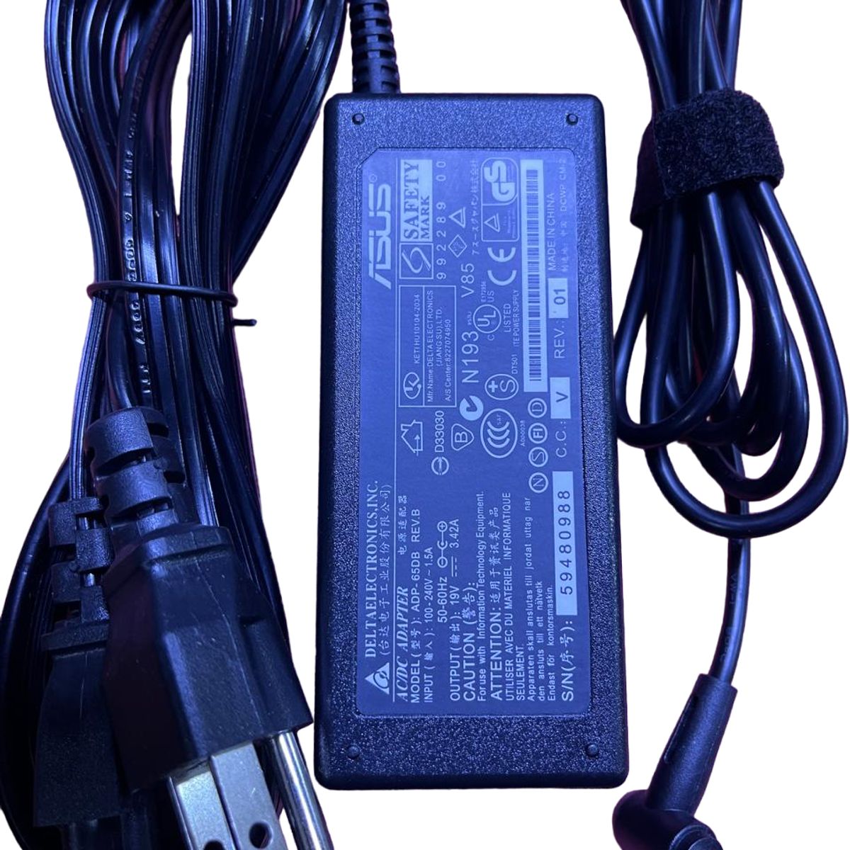 GENERICO - Cargador Compatible Para Laptop Asus 19V 2-37A